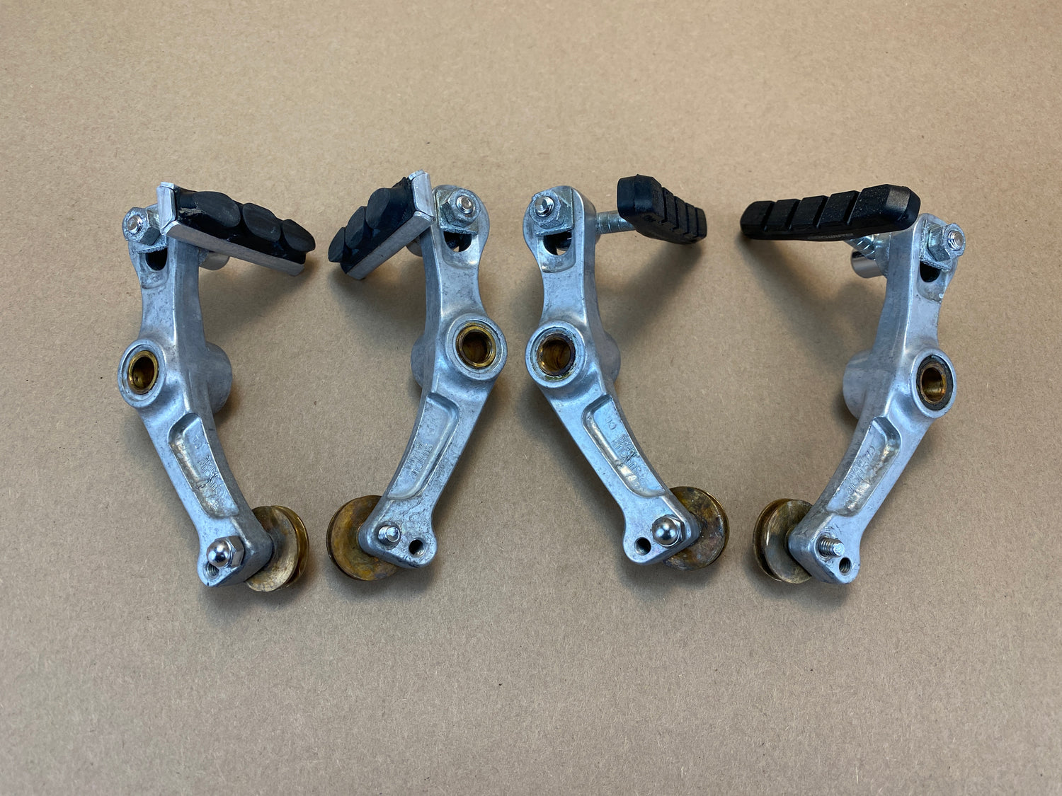 backside view of the brakes
