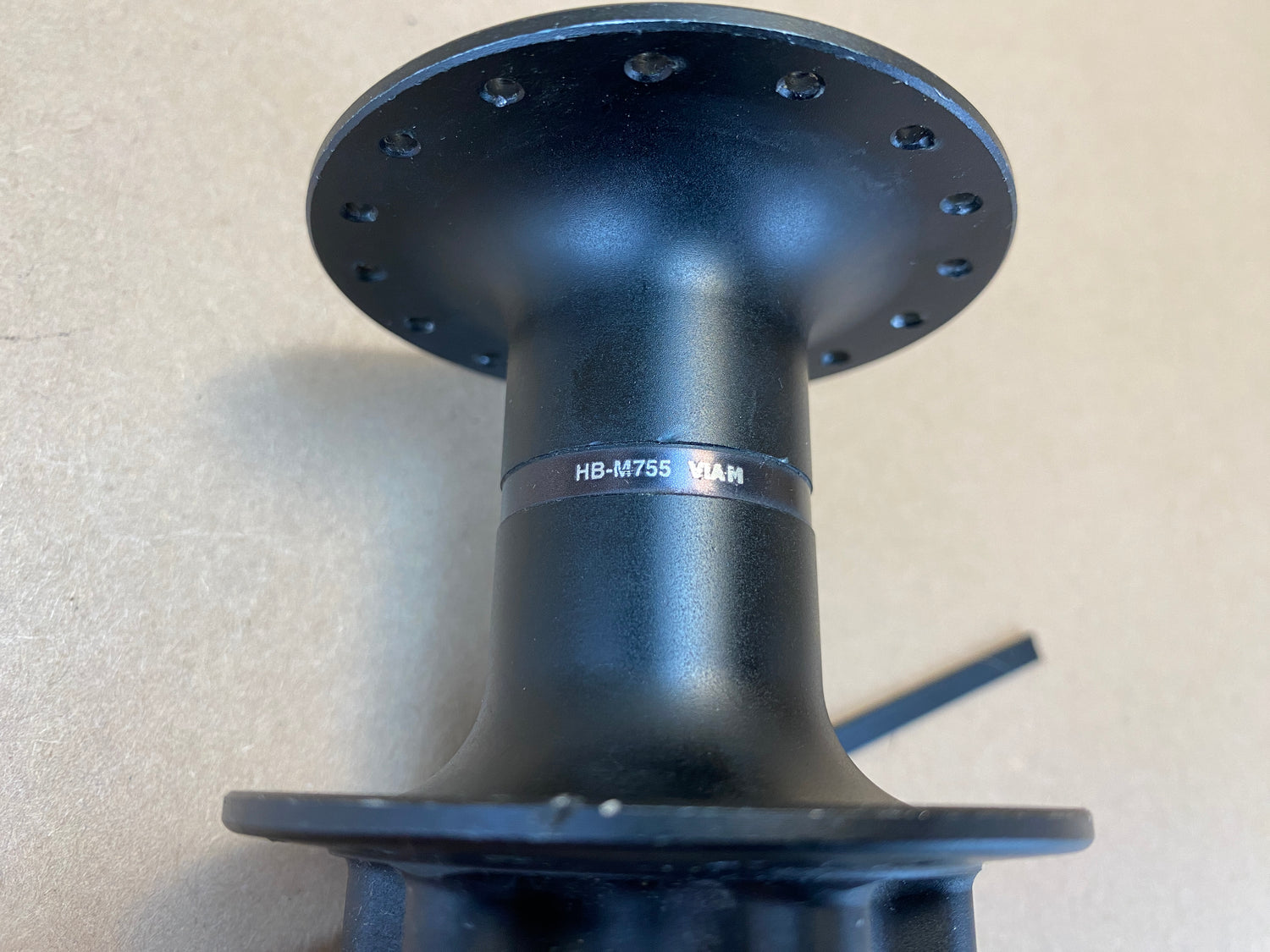 close up of the model number