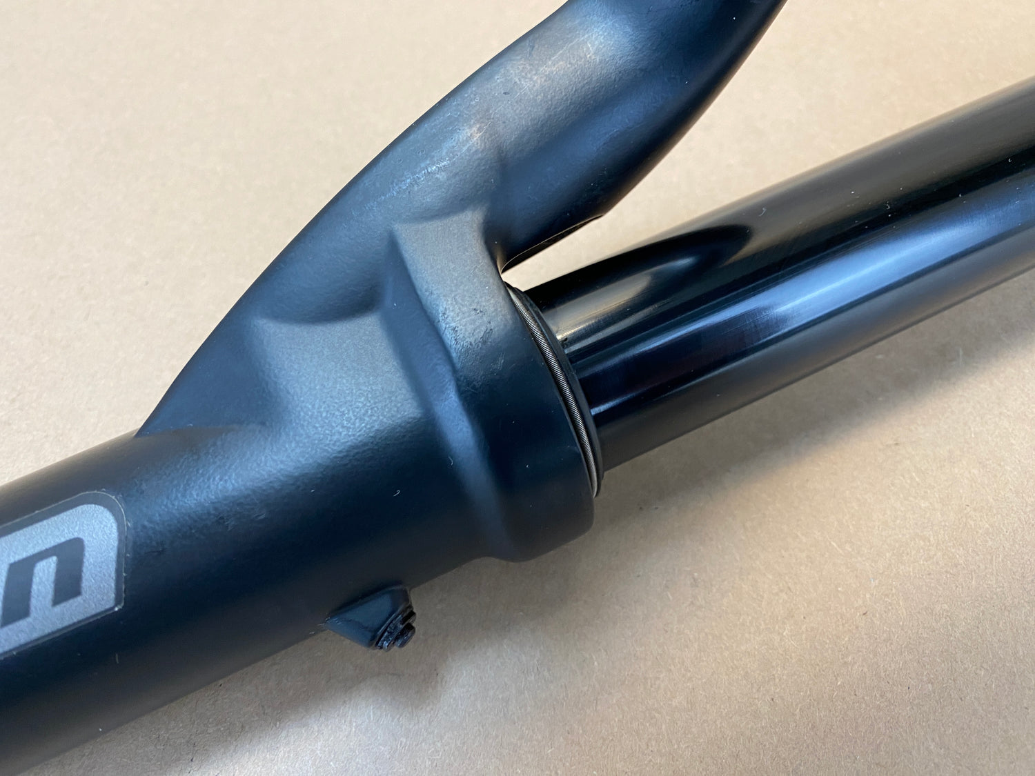 scuff mark inside the right leg
