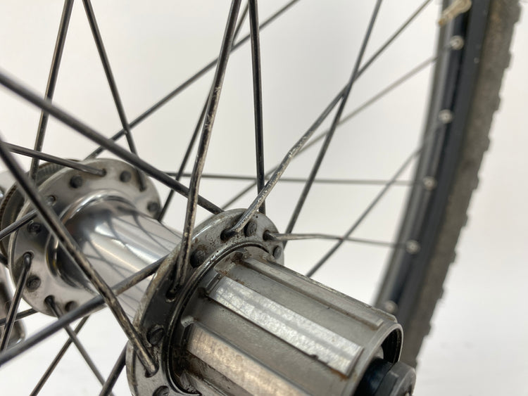 close up of spoke damage