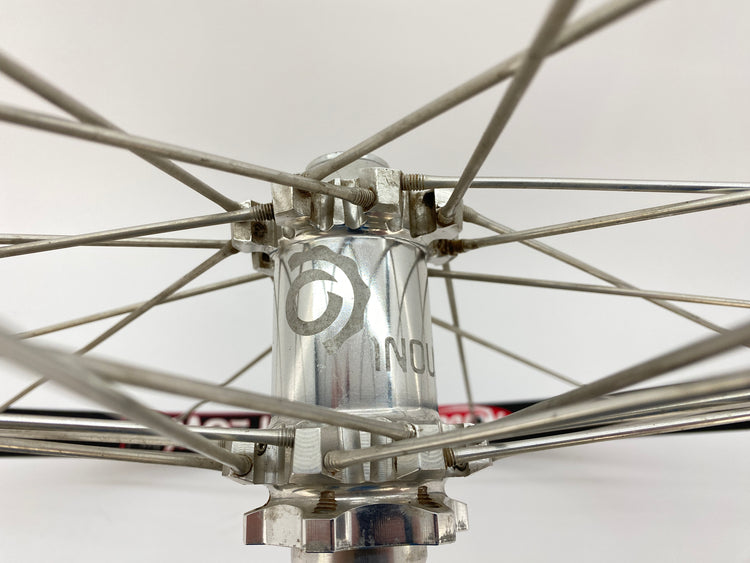 close up of the front hub