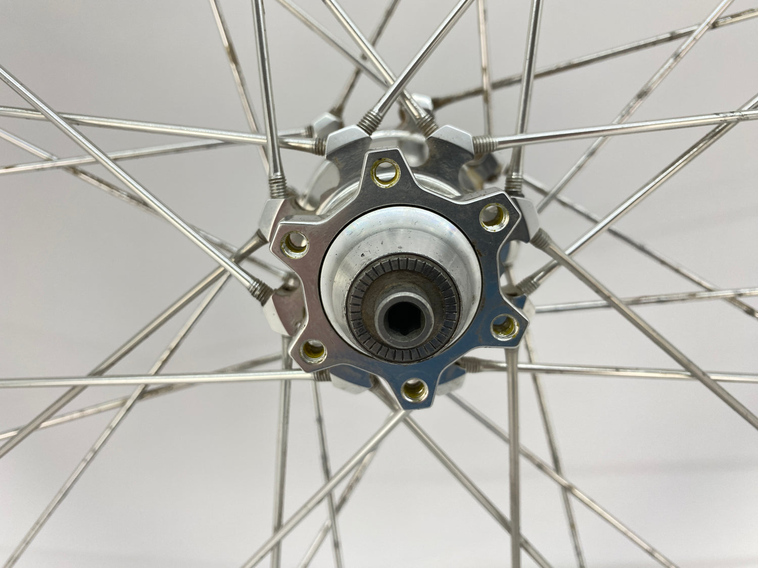 rear hub axle end and rotor mount
