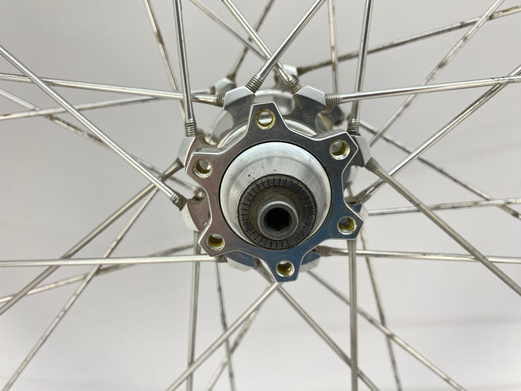 rear hub axle end and rotor mount