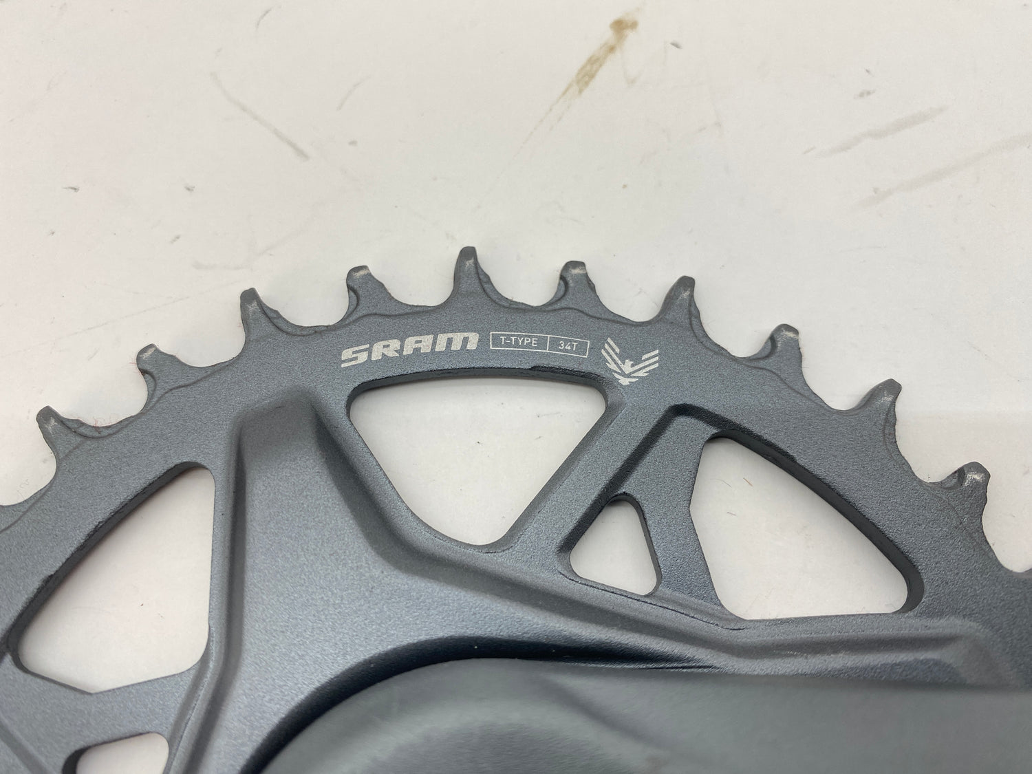 view of the chainring size