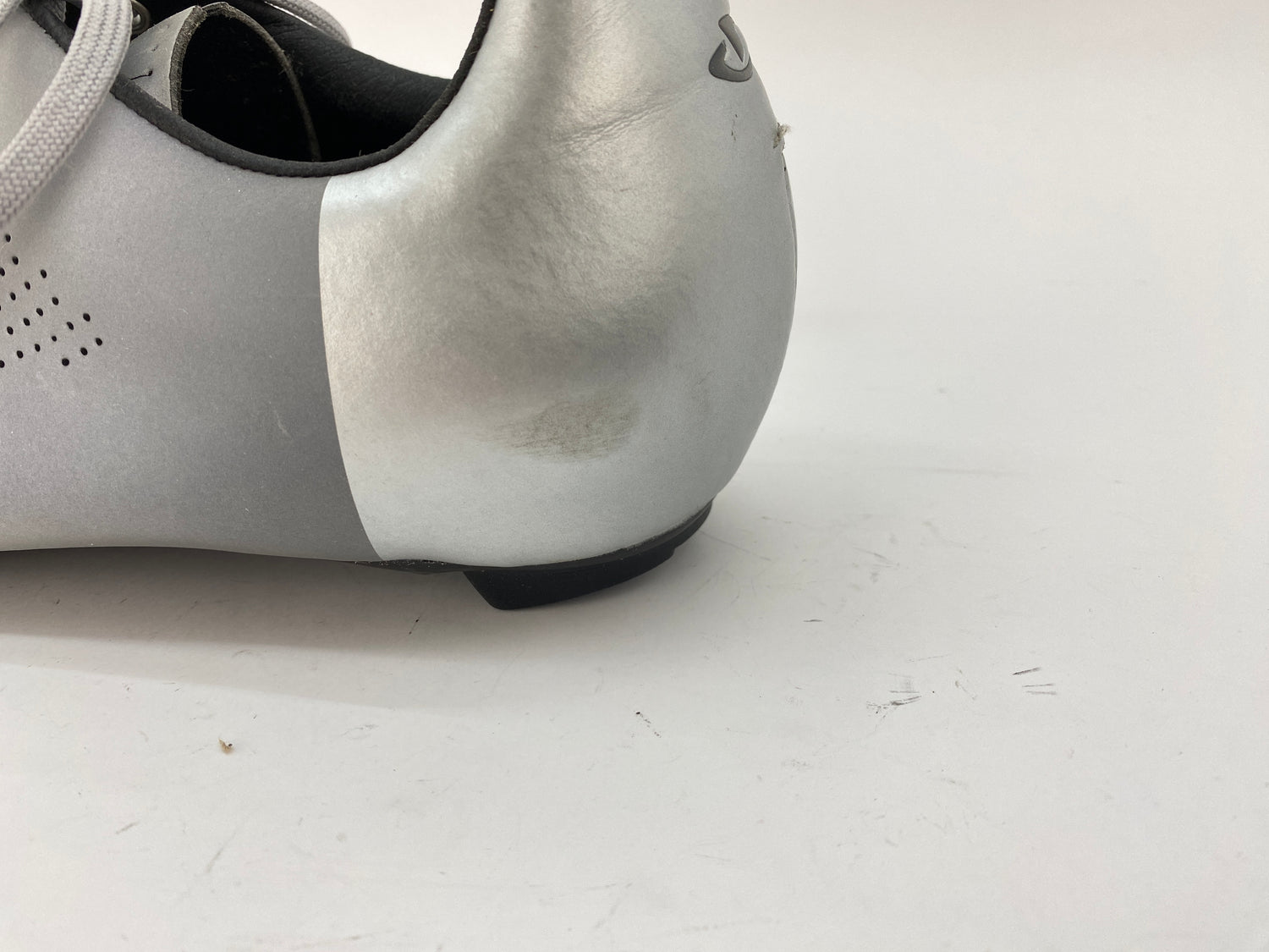 scuff on the heel