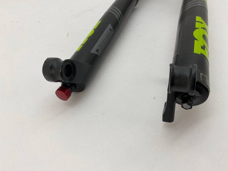 bottom view of the fork legs