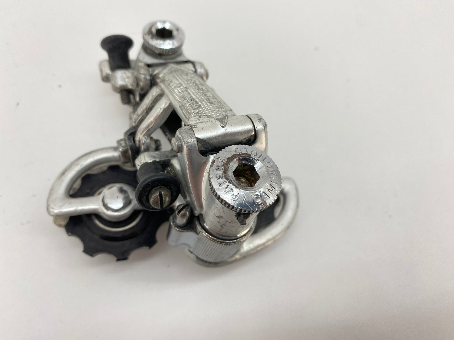 close up of the cage pivot bolt