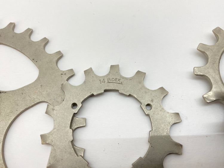 close up of the 14 cog