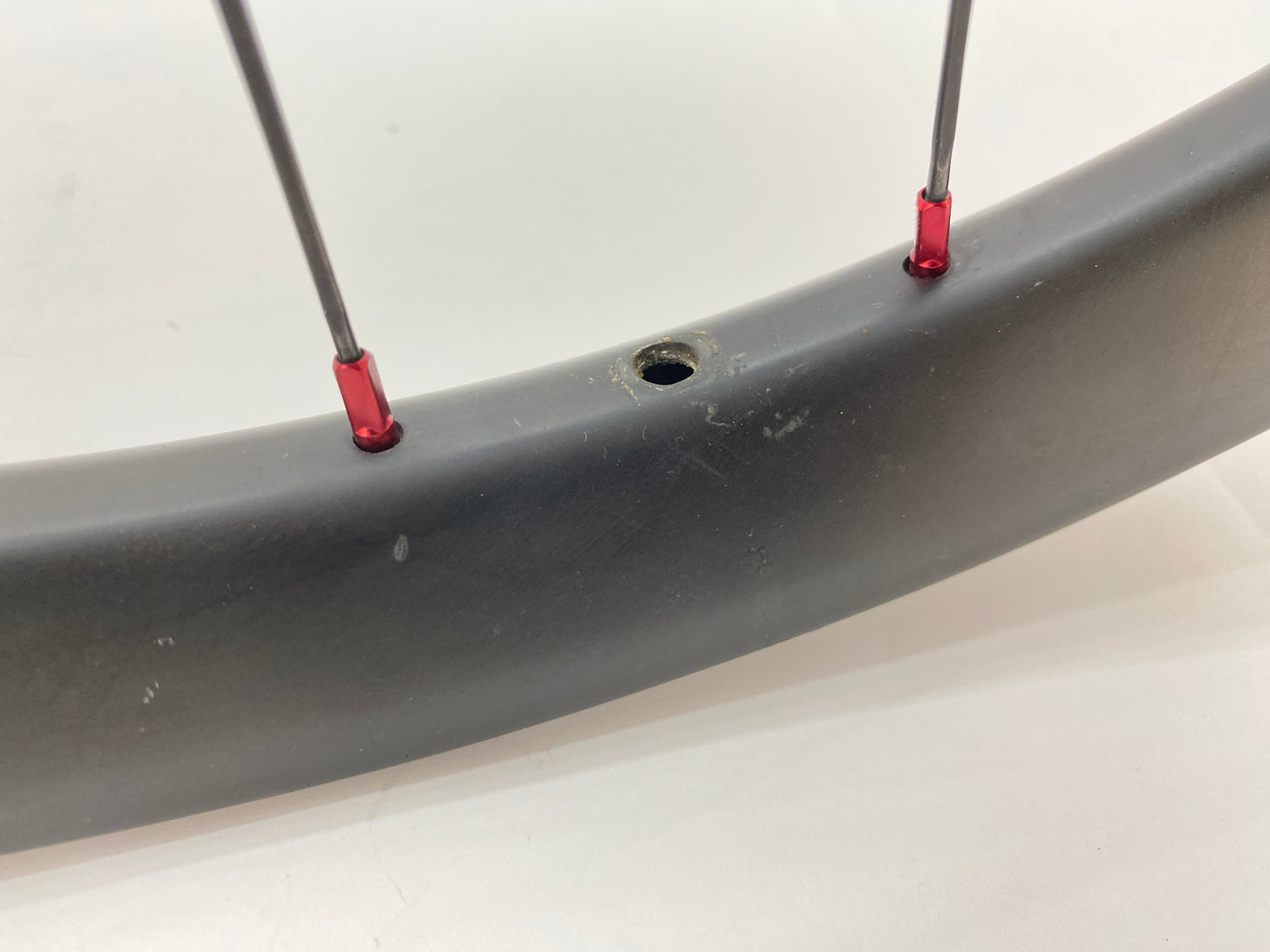 close up of the valve hole