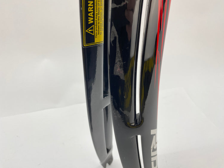 tape residue on the right leg