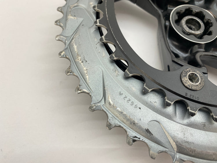 close up of the chainrings