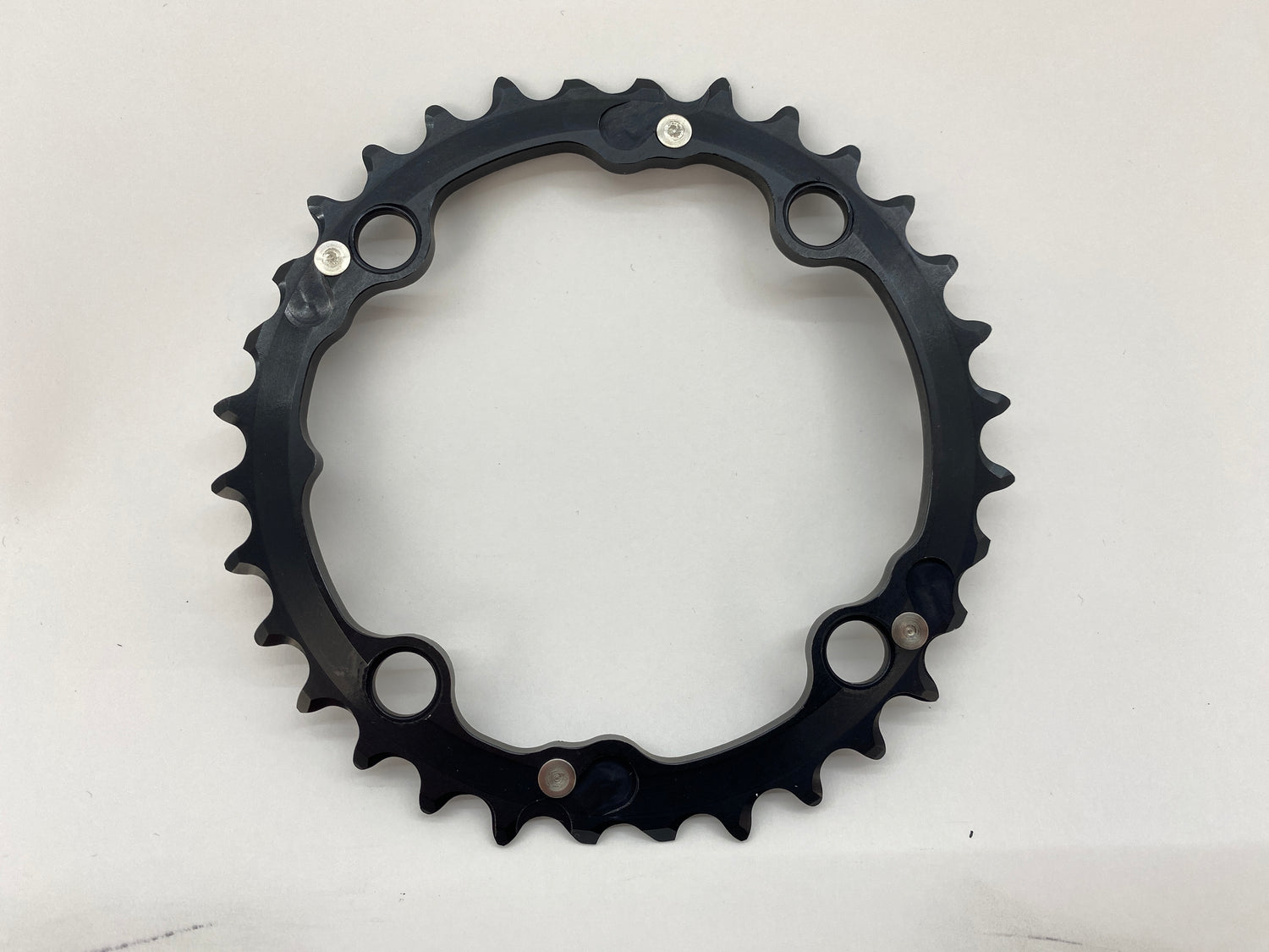 backside view of the chainring