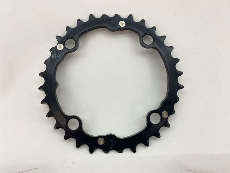 backside view of the chainring