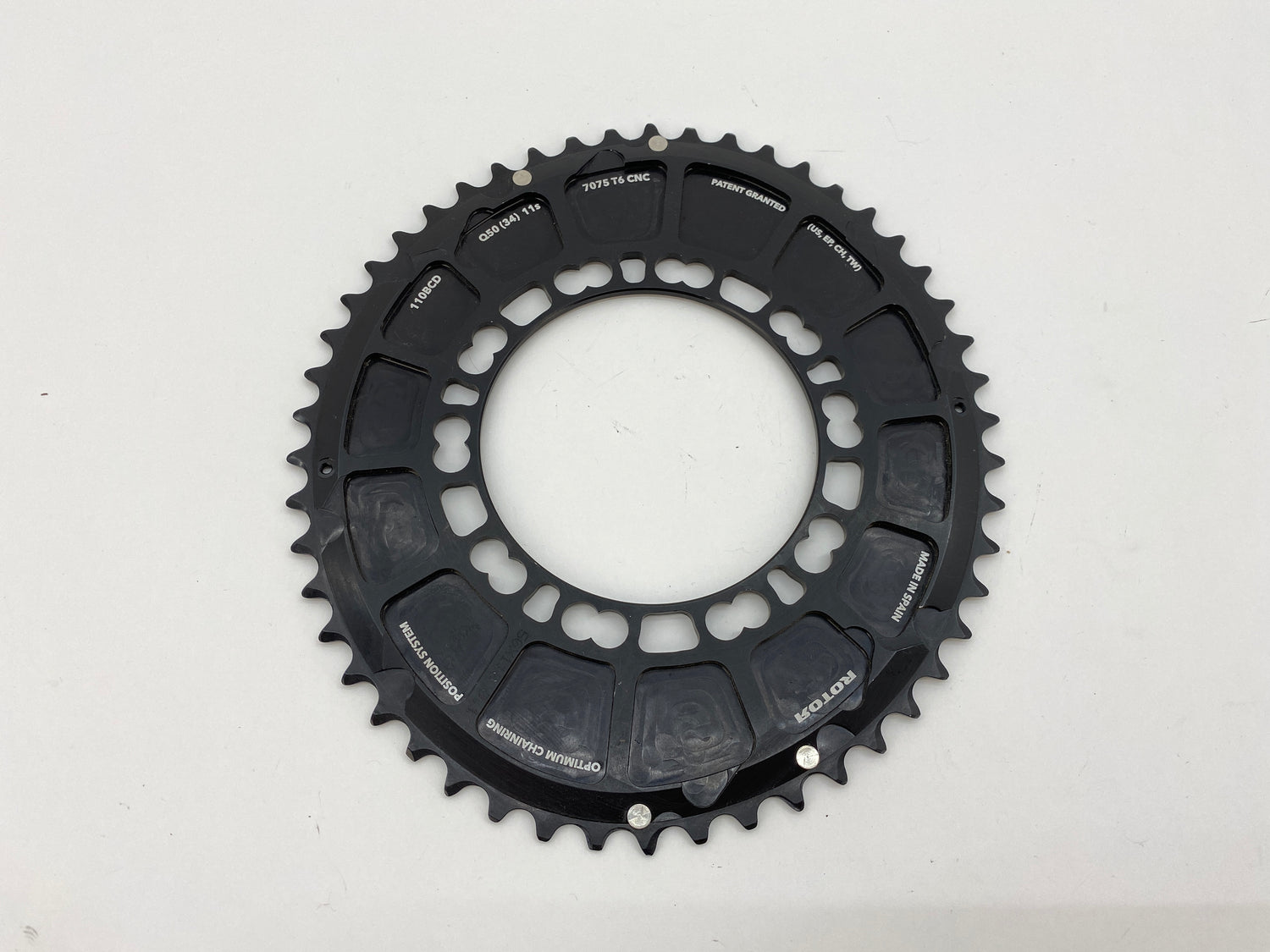 backside view of the chainring