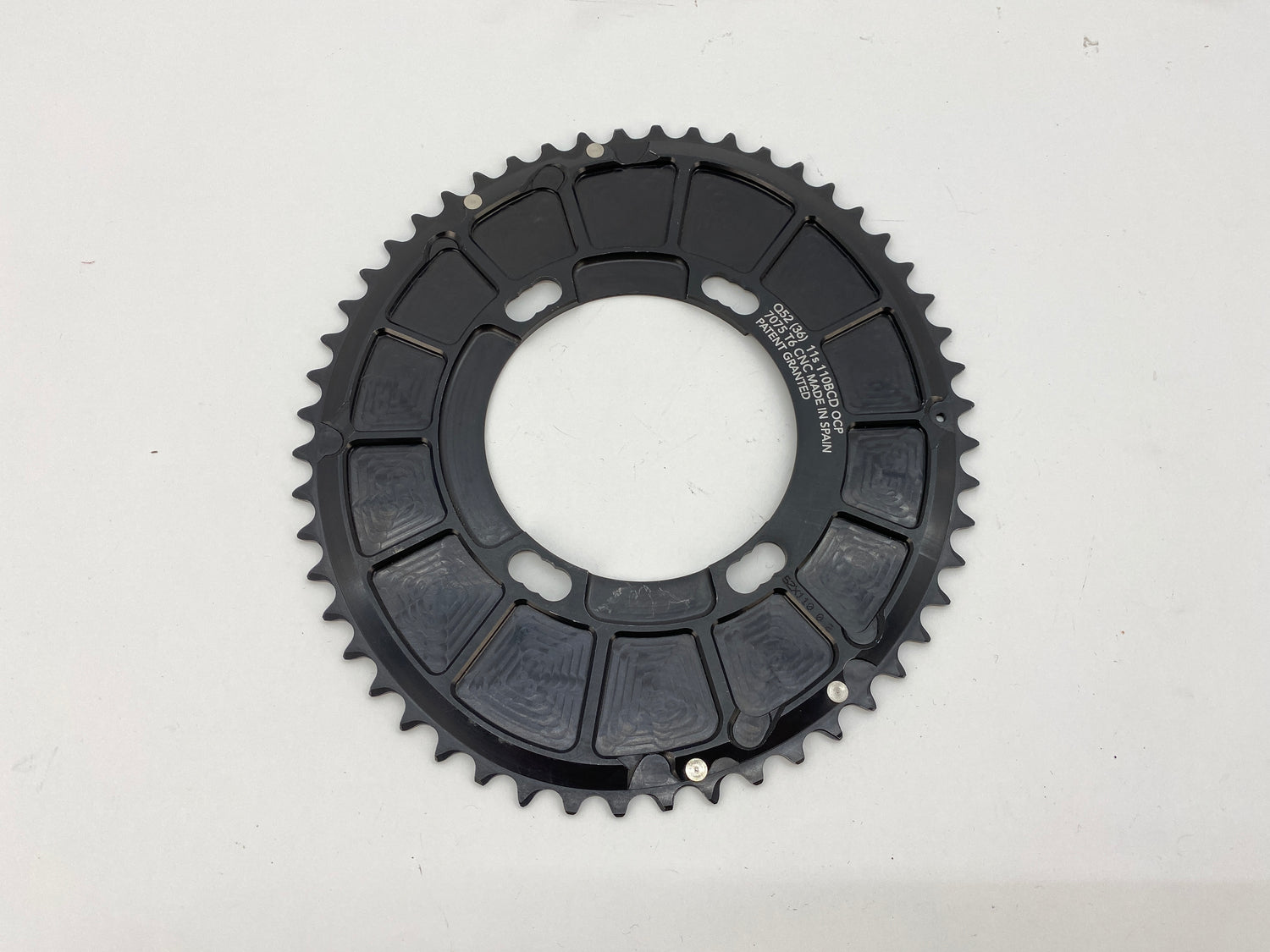 backside view of the chainring