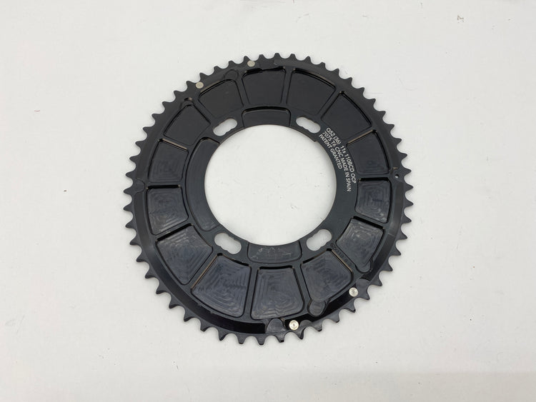 backside view of the chainring
