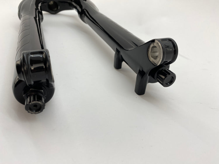 close up of the fork tips
