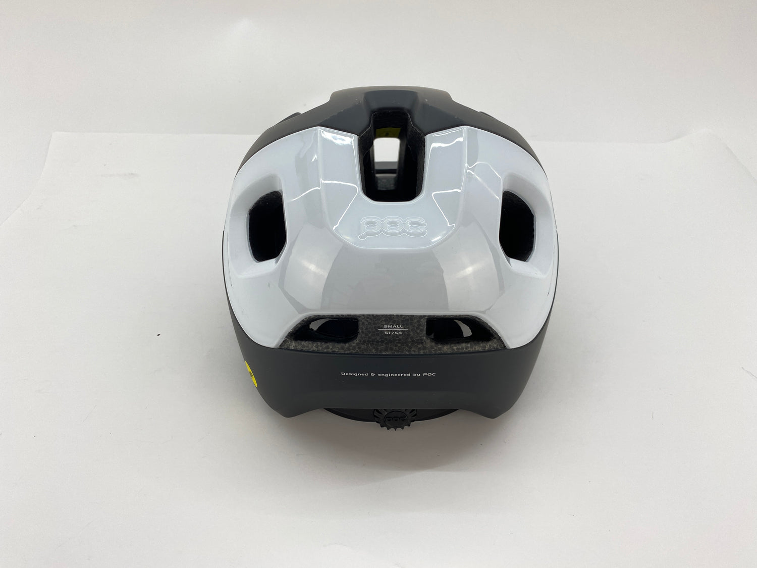 rear view of helmet