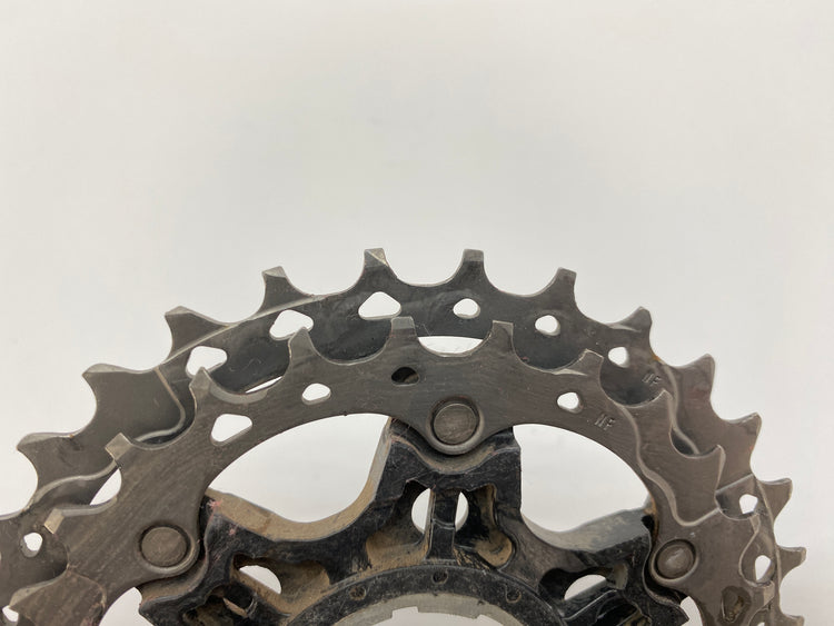 close up of the 27 and 31 cog