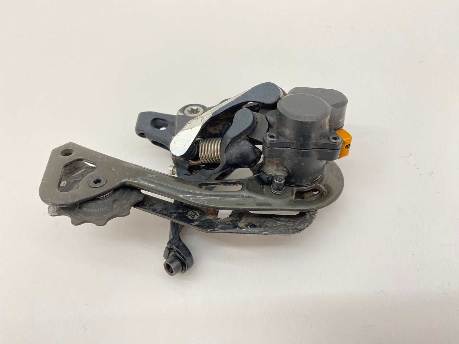 underside view of the derailleur