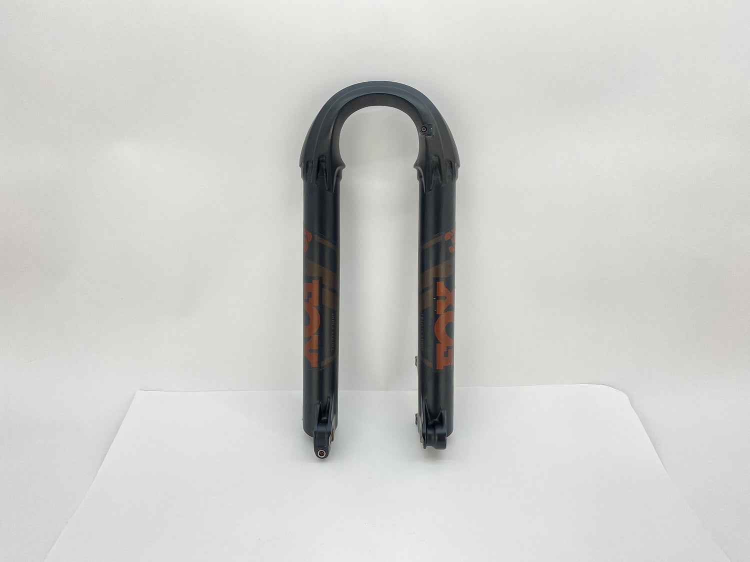 main view of the fork legs