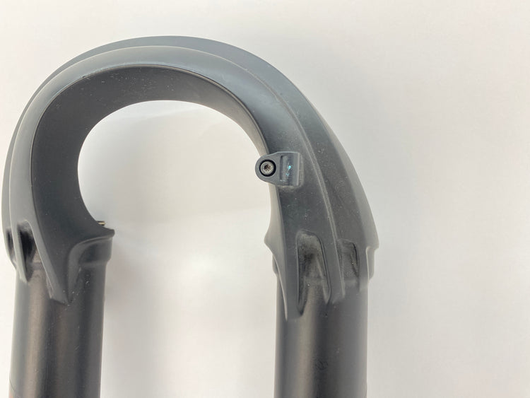 close up of the brake line holder