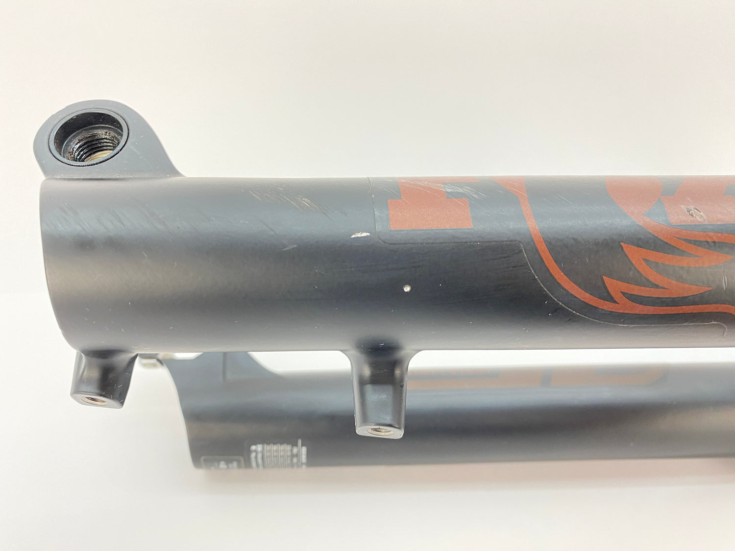 close up of scratches on the left
