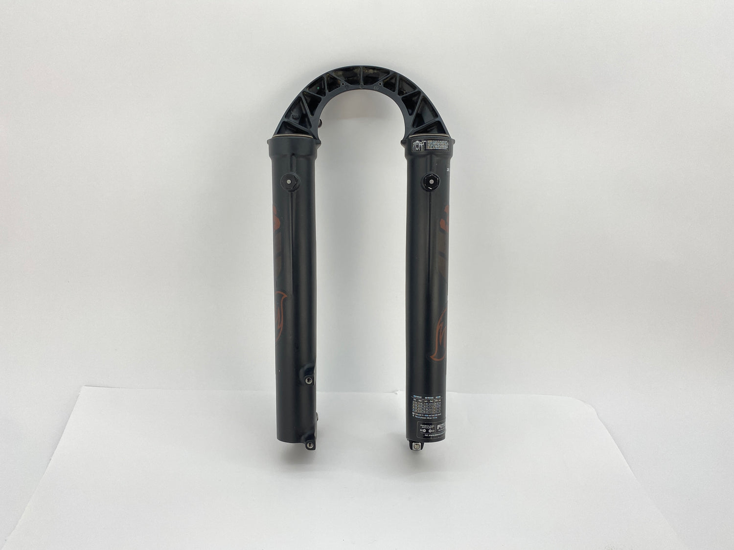 backside view of the fork legs