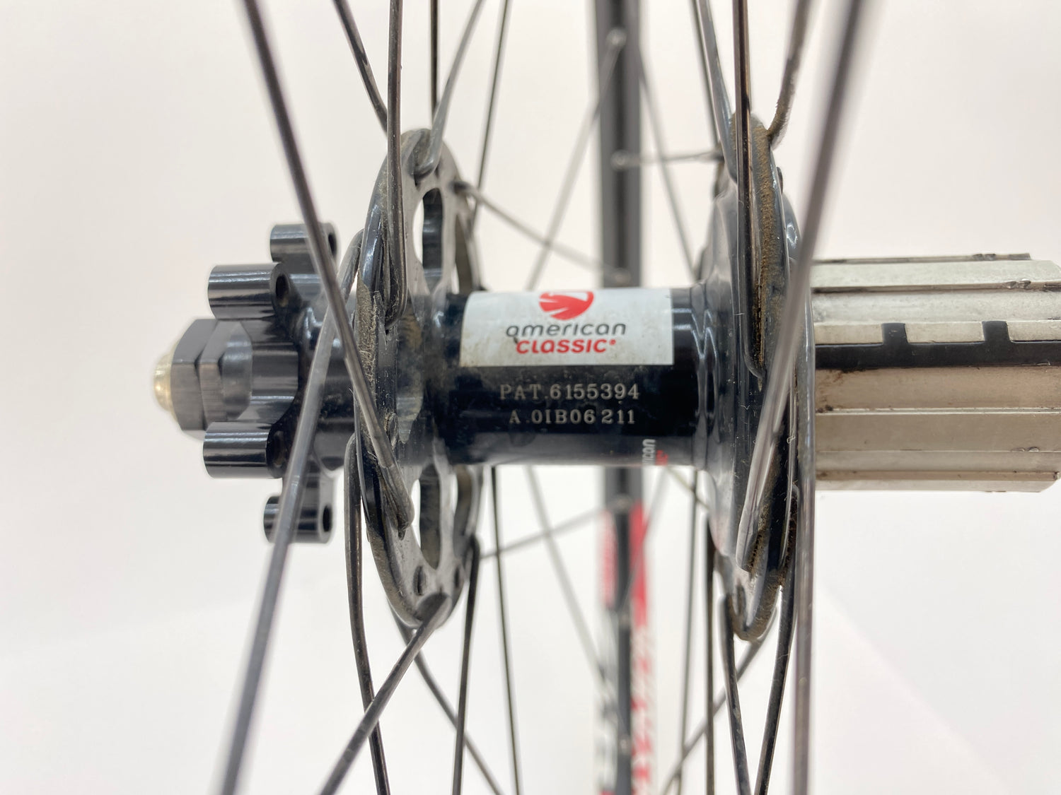 close up of the rear hub
