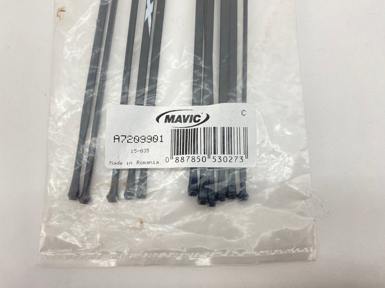 close up of the part number