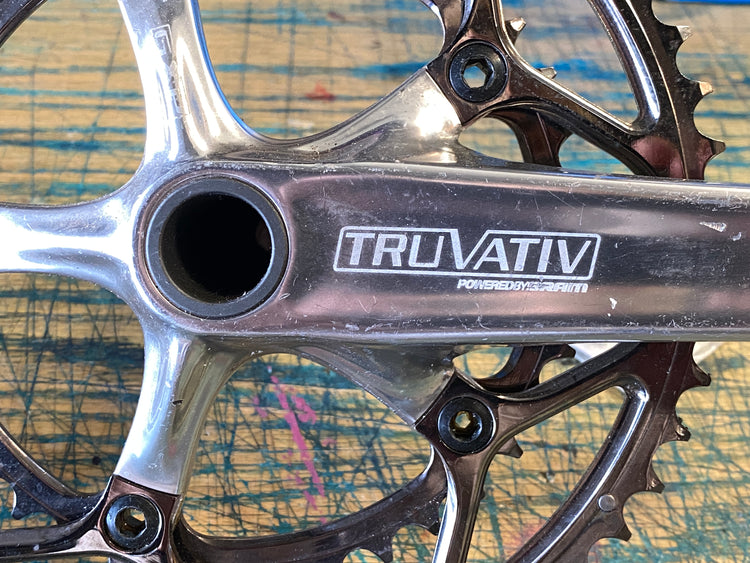 Truvativ Elita Polished Double Crankset New 53/39 170mm