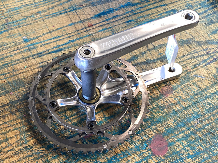 Truvativ Elita Polished Double Crankset New 53/39 170mm