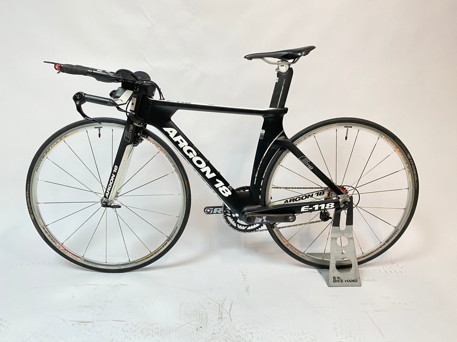 left side of the bike