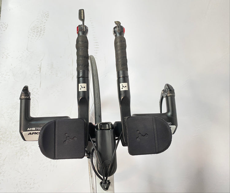 top view of the handlebars