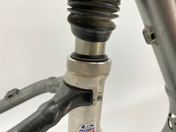 close up of the rear shock