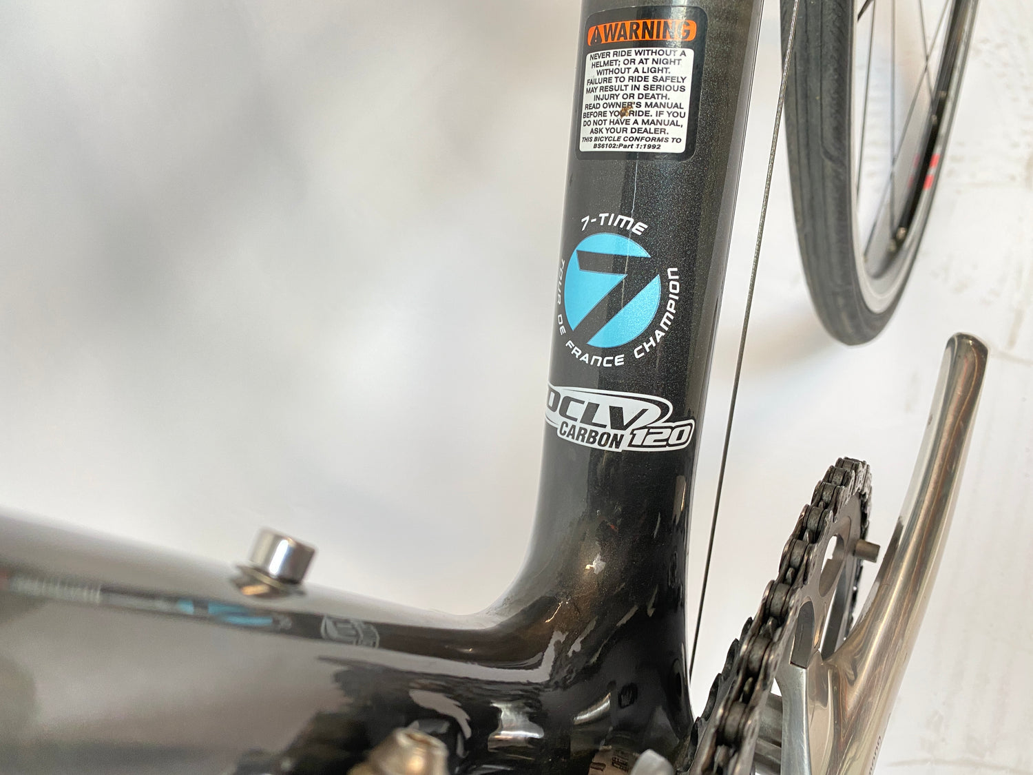 view of the tubing decal
