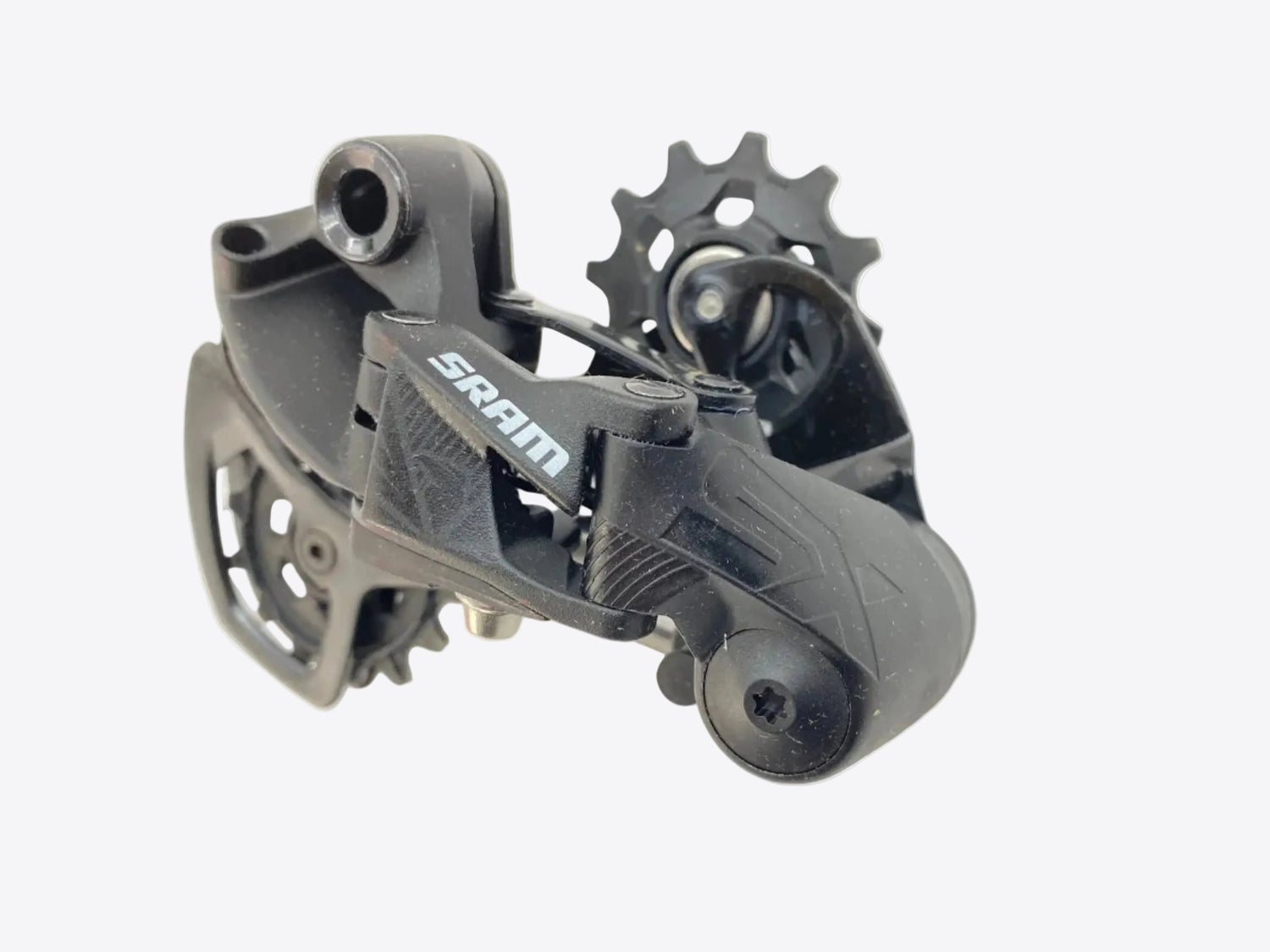 close up of the derailleur
