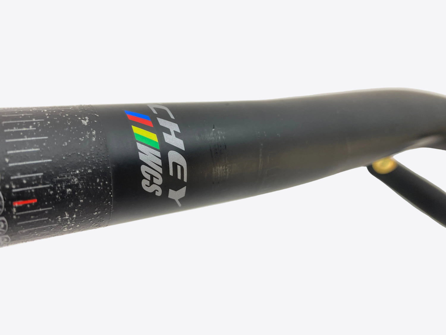 scuff mark near the stem clamp