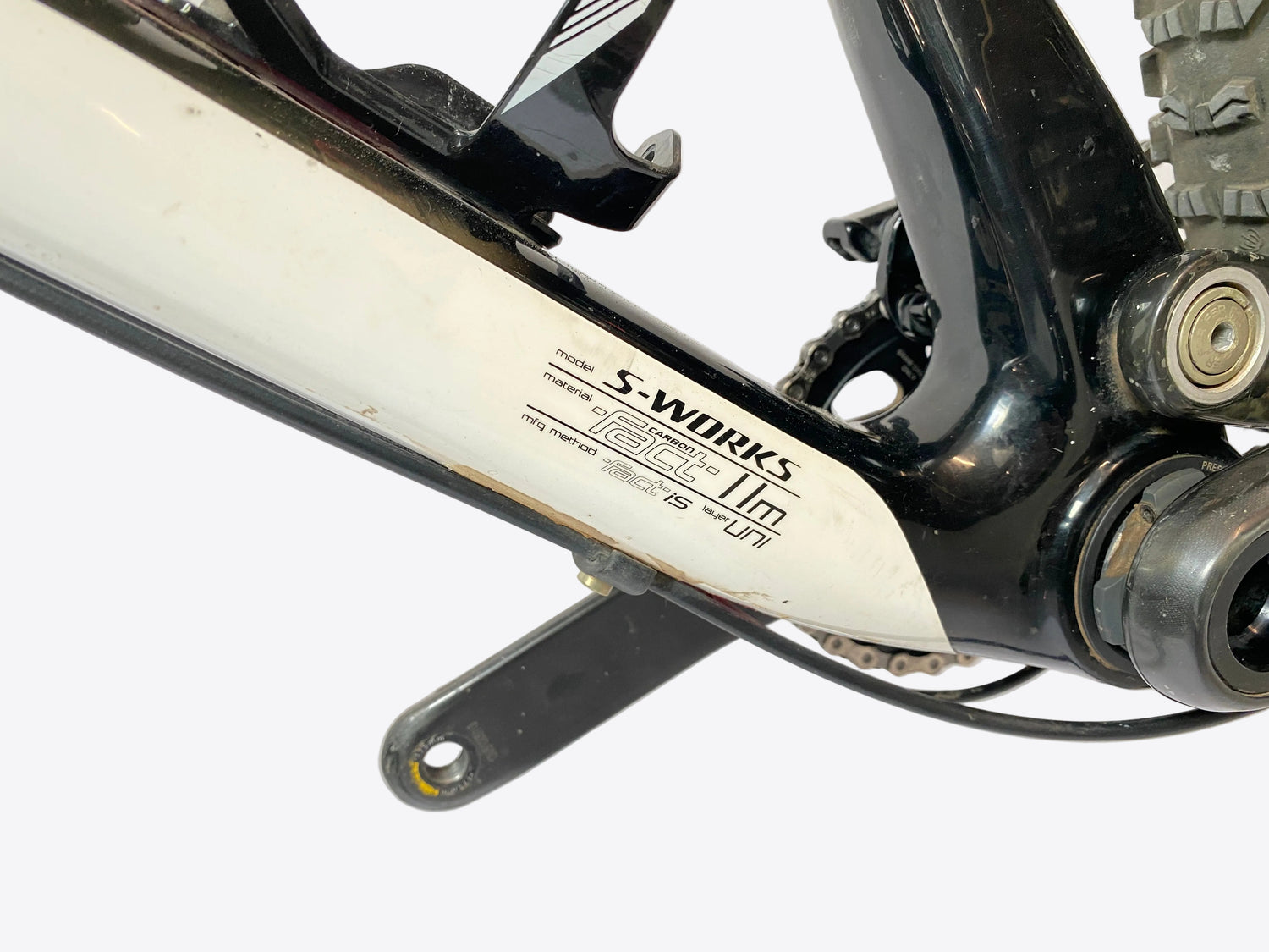close up of the tubing label