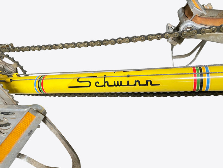 close up of the brand name