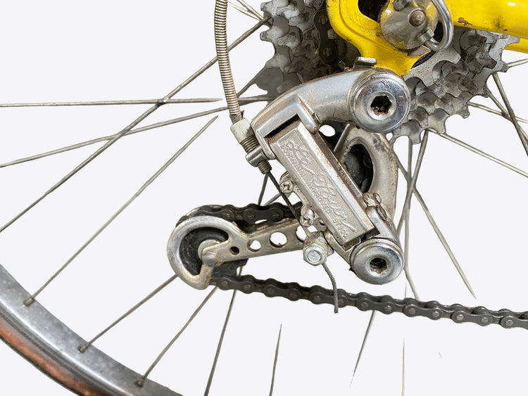 close up of rear derailleur