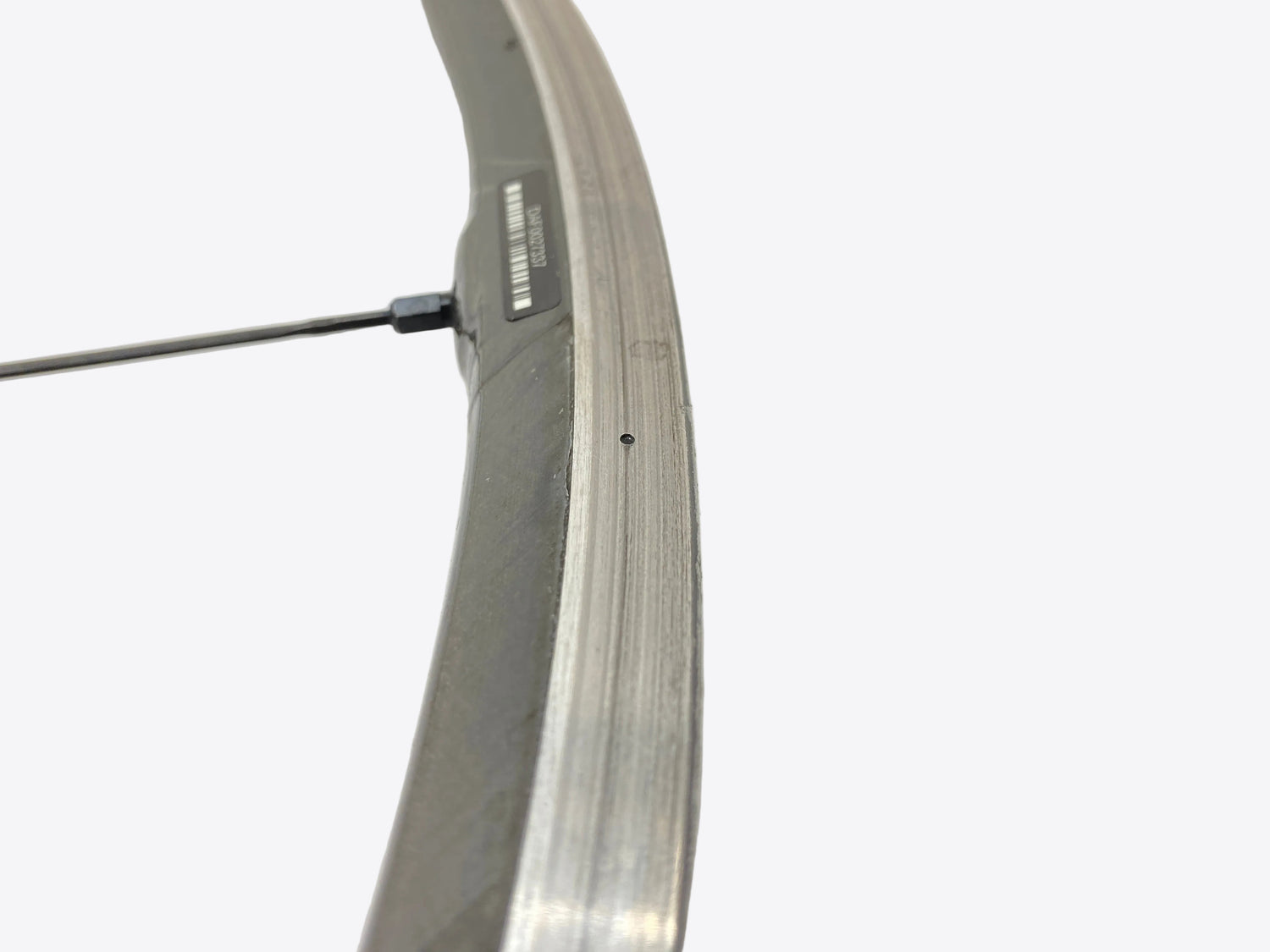 close up of the brake track