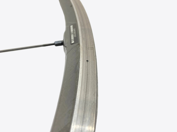 close up of the brake track