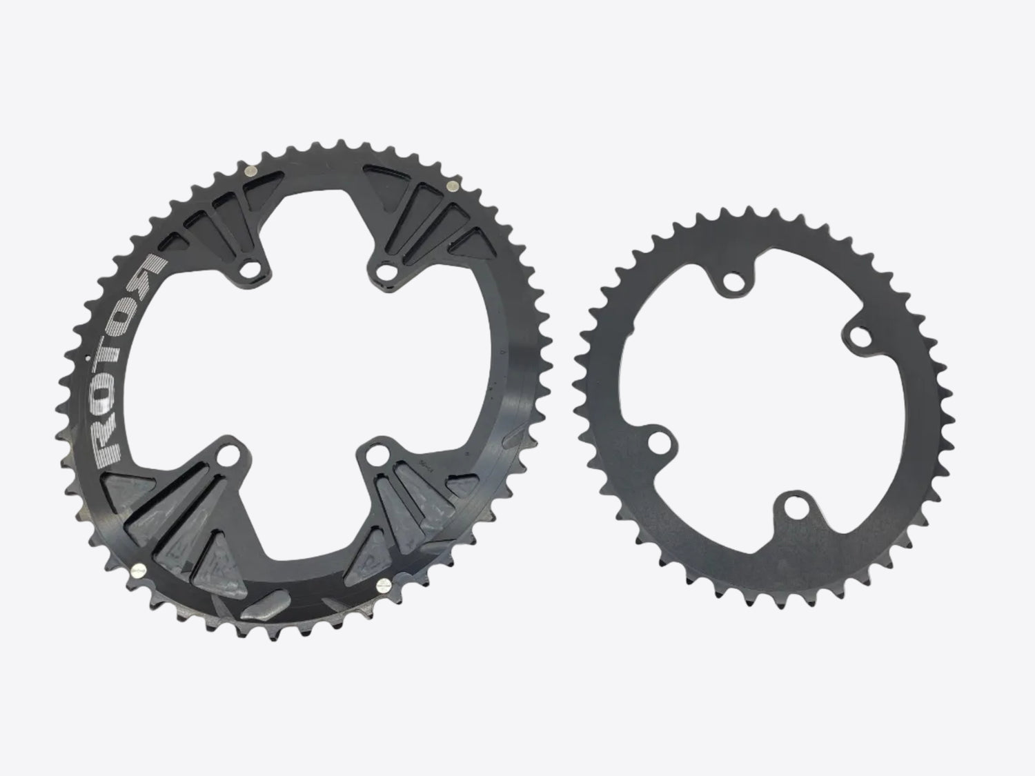 backside of the chainrings