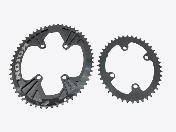 backside of the chainrings