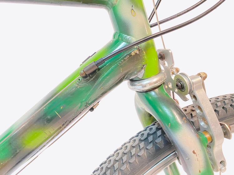 close up of the head tube