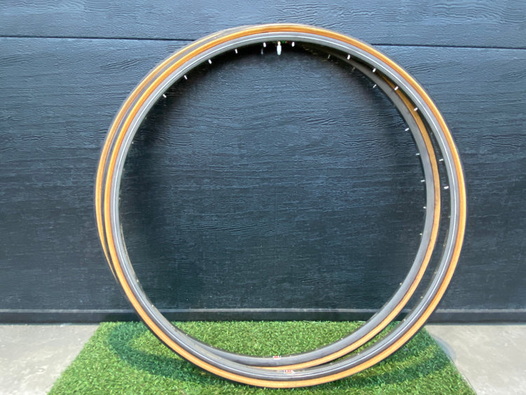 700c 36h Vintage Nisi Italy Tubular Rims Pair