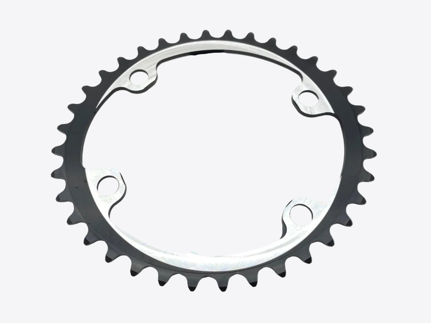 backside view of the chainring