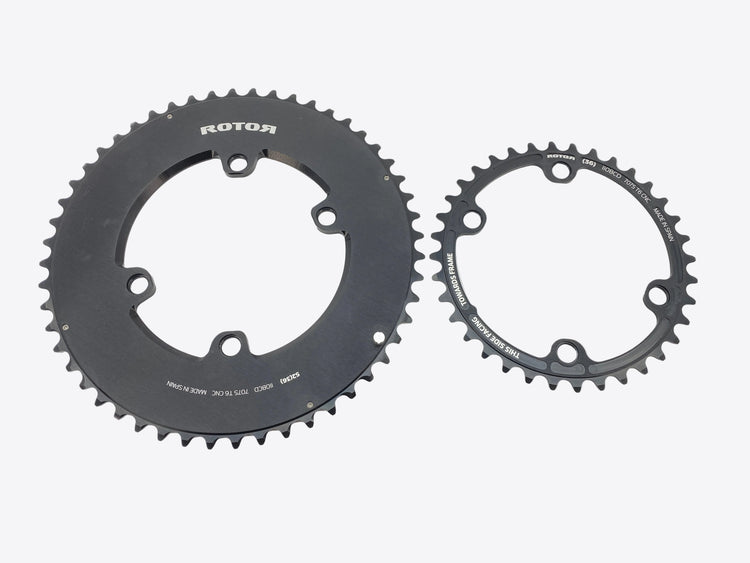 main view of the chainrings