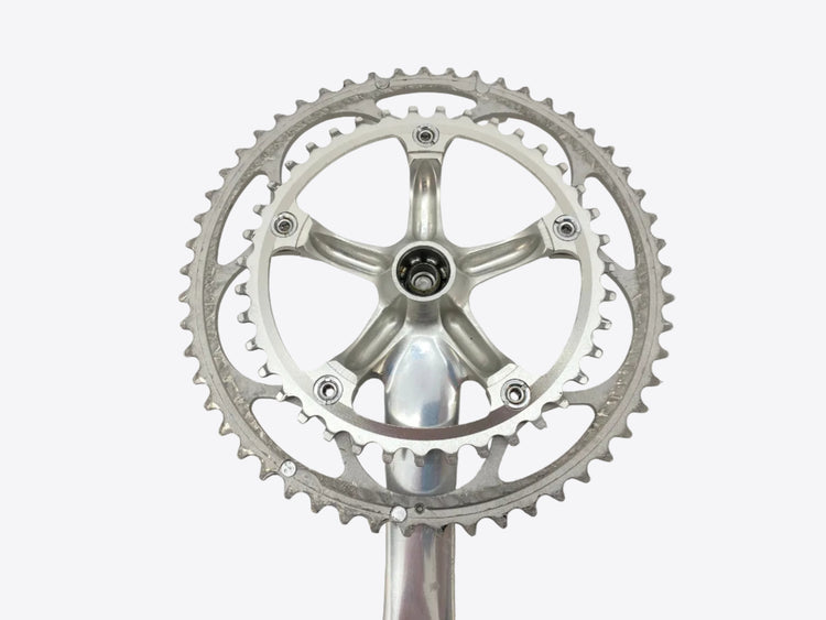 backside view of the chainrings